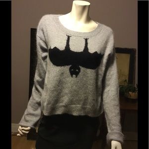 Divided H&M grey Bat sweater Angora blend size 10